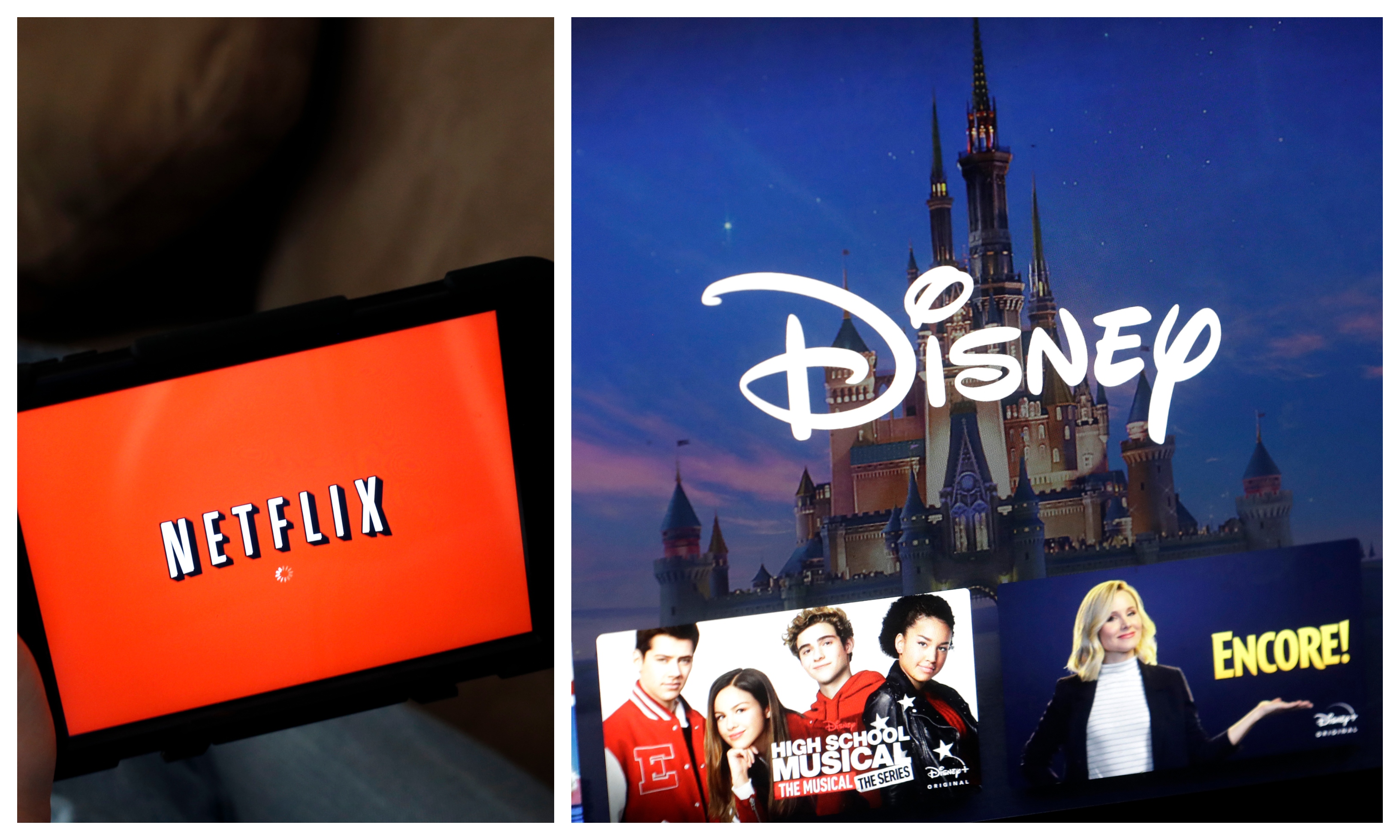 Netflix och Disney+.